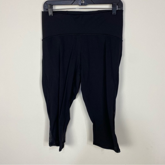 Lululemon Train Times Crop 17" Inch Black Cropped Legging Athletic Active capris - Picture 1 of 4